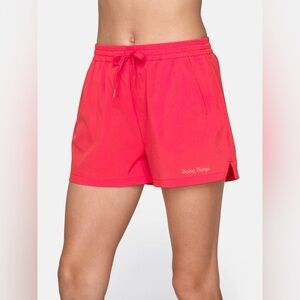 Outdoor Voices The Doing Things Rec Shorts Linerless in Red, size Small